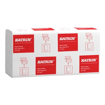 Afbeelding van Handdoek Katrin Z vouw 2 laags wit 240x203mm 25x160st