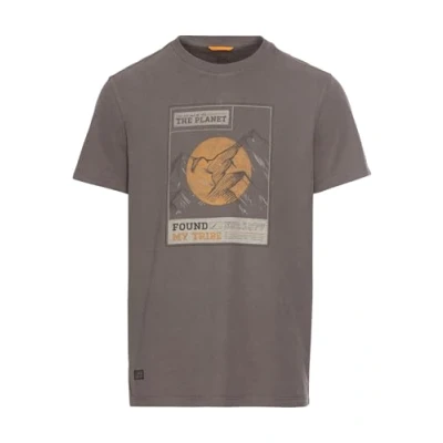 Afbeelding van camel active Tshirt print, Heren, Maat: Large, Rock grey