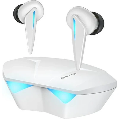 Afbeelding van AWEI Bluetooth 5.0 T23 TWS hoofdtelefoon + gaming docking station wit/wit