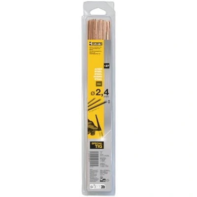 Afbeelding van GYS 27 TIG staven ER70S 6/W3Si1 (0,33 m) Ø 2,4 mm blister