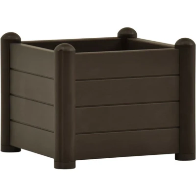 Afbeelding van Plantenbak verhoogd 43x43x35 cm PP mokka