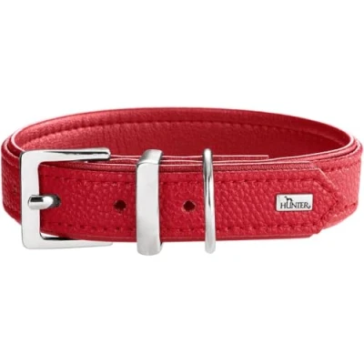Afbeelding van Hunter Hondenhalsband Solfia Kunstleer Rood