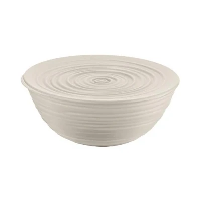 Afbeelding van Guzzini Tierra, L Bak met Deksel in Gerecycled Plastic, Kom Melkwit, Ø 25xh10,8 cm 3100 ml 175002156