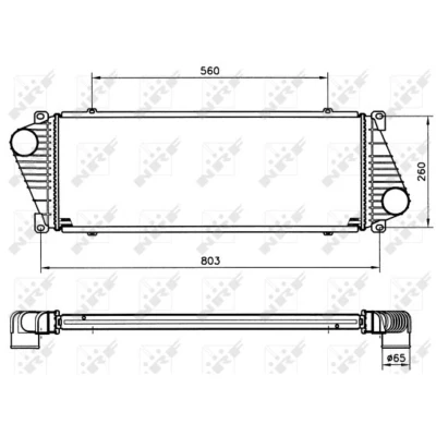Afbeelding van Intercooler, inlaatluchtkoeler NRF 30830