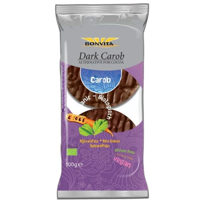 Afbeelding van BonVita Rijstwafels Dark Carob