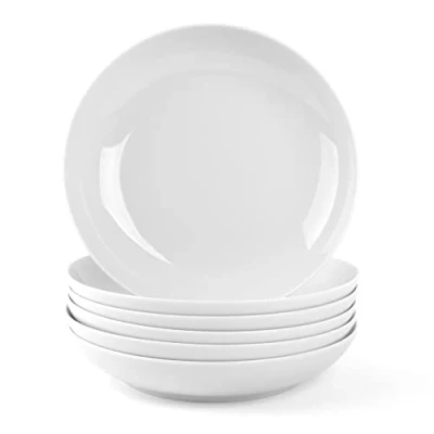 Afbeelding van Holst Porzellan MA 121 bord diep 21 cm Maxima, wit, 20,5 x 4,5 cm, 6 stuks
