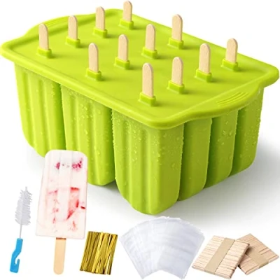 Afbeelding van Siliconen ijsvormen, ijsvorm, popsicle vormen set, BPA vrij, ijslolly mould pop moulds ijsvorm