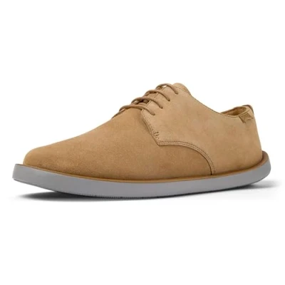 Afbeelding van Camper Wagon Sportieve veterschoenen mittelbraun, Heren, Maat: 42, Mittelbraun Leer