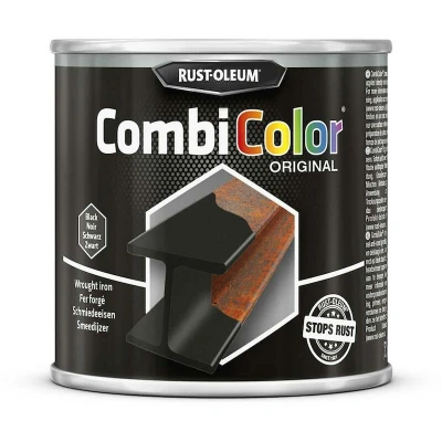 Afbeelding van rust oleum combicolor smeedijzer zwart 250 ml