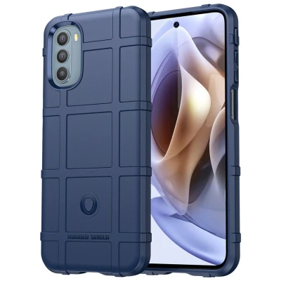 Afbeelding van Motorola Moto G41 Hoesje Siliconen en TPU (zacht) iMoshion Softcase/Backcover Blauw Telefoonhoesje Shockproof/Valbescherming