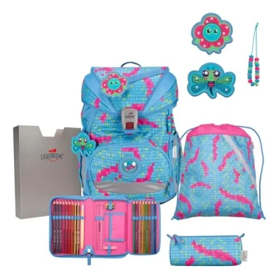 Afbeelding van DerDieDas Ergoflex Superlight schooltas set 5st.