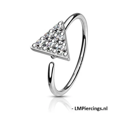 Afbeelding van Piercing triangle ringetje