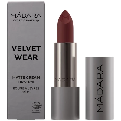 Afbeelding van MÁDARA Make Up Velvet Wear Matte Cream Lipstick 35 Dark Nude 3.8g