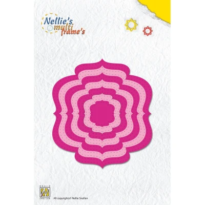 Afbeelding van MFD084 Nellie Snellen snijmal Multi Frame Dies Dotted Ornamental 2 stippen puntjes