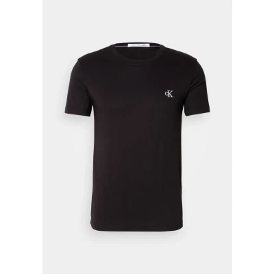 Afbeelding van CALVIN KLEIN JEANS slim fit T shirt van biologisch katoen zwart