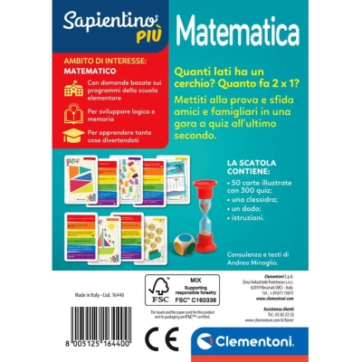 Afbeelding van Clementoni Sapientino Più 16440 bordspel Kaartspel Quiz
