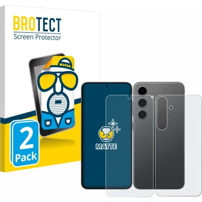 Afbeelding van BROTECT (2 Stuks) Antireflecterende Beschermfolie voor Samsung Galaxy S24 Plus (Voor+Achter) Anti Glare Screen Protector, Mat, Ontspiegelend