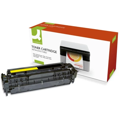 Afbeelding van Q connect Toner geel 2600 pagina&#039;s voor HP CE412A