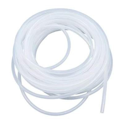 Afbeelding van LAVMHAB Siliconen slang, 9 mm x 12 (binnendiameter buitendiameter), 8 meter lang, geschikt voor contact met levensmiddelen, flexibel, transparant, water en luchtslangen, pompoverdracht