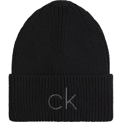 Afbeelding van Calvin Klein RE LOCK Beanie Muts, Dames, Maat: One Size, Black