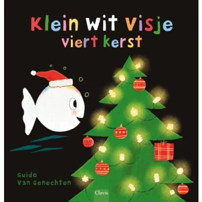 Afbeelding van Klein wit visje viert Kerst