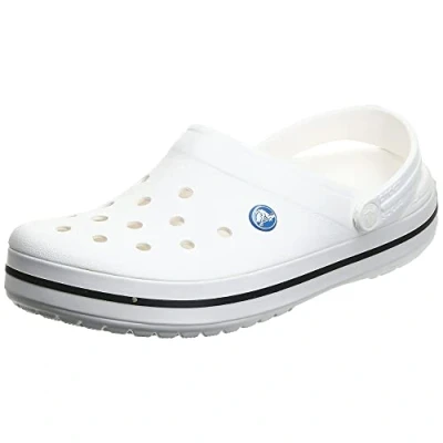 Afbeelding van Crocs Crocband uniseks volwassene Klompen klomp, White, 43/44 EU