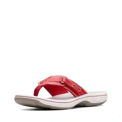 Afbeelding van Clarks Vrouwen Breeze Zee, Rood Synthetisch, 39 EU