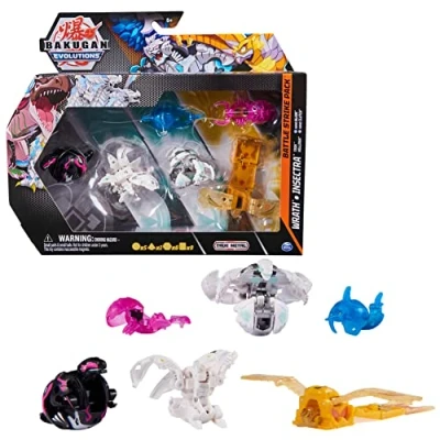 Afbeelding van Bakugan Evolutions Battle Strike Pak Wrath en Insectra met 6 actiefiguren 9 ruilkaarten 8 Bakukernen