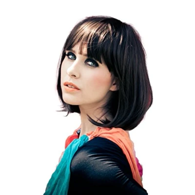 Afbeelding van CAISHA Pruik Volumineus Lang Haar Cosplay Theatershow Glad Zwartbruin SH032c