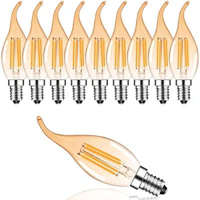 Afbeelding van LED Kaarslampen E14 dimbare lampen gloeilampen Warm Wit 2700K C35 L10 Pack