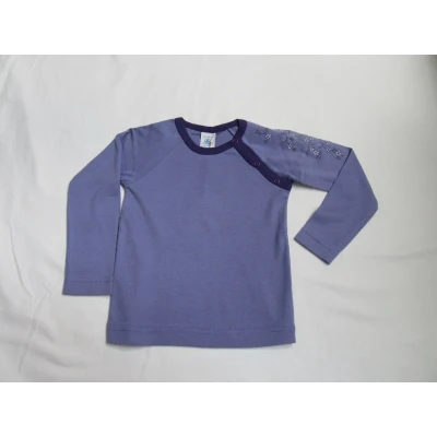 Afbeelding van petit bateau , meisje t shirt lange mouw paars 2 jaar 86
