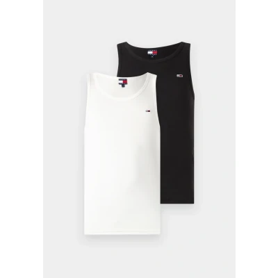 Afbeelding van Tommy Jeans Andere T shirts voor heren, Multi (ecru/zwart), XXL