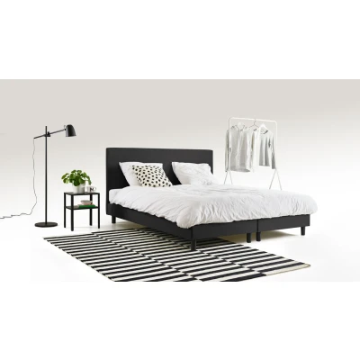 Afbeelding van Maxi Box Ambra vlak met Silver Pocket Deluxe Foam matras 180 x 200 cm dark grey