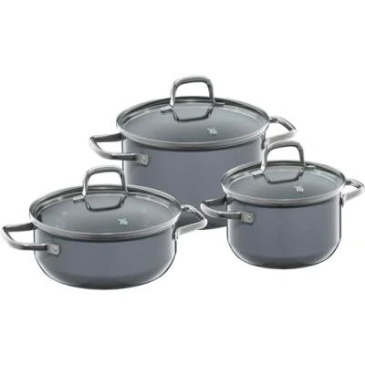 Afbeelding van WMF Fusiontec Essential Kookgerei Set 3st. Kalm Grijs