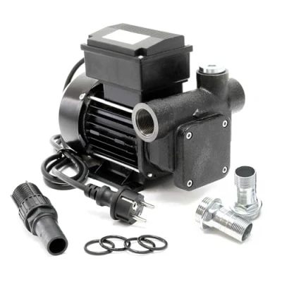 Afbeelding van Zelfaanzuigende dieselpomp 80 l/min 550 W 230V aanzuigbuis 3 m stookoliepomp oliepomp