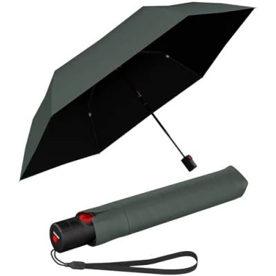 Afbeelding van Knirps Zakparaplu Ultra U.200 Medium Duomatic, automatisch openen en sluiten, stormvast, winddicht, Bos met uv hittebescherming, 95 cm