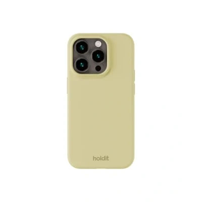 Afbeelding van holdit Siliconenhoes iPhone 15 Pro, 0,8 mm, ultradun, siliconen, trendy slim siliconen hoesje met volledige bescherming (verhoogde rand voor camerabescherming) Biscotti