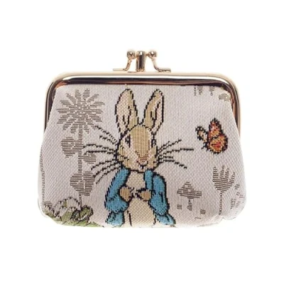 Afbeelding van Portemonnee klip Gobelinstof Peter Rabbit Beatrix Potter