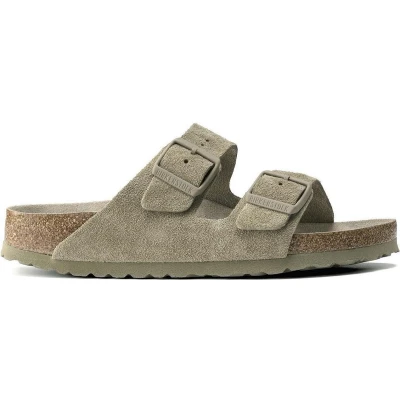 Afbeelding van Birkenstock Azizona SFB VL Muiltjes, Maat: 41, Faded khaki Volnerfleer
