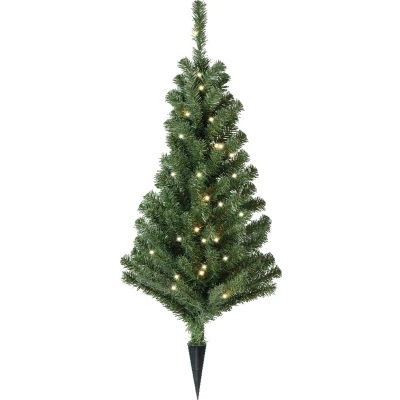 Afbeelding van Kunstkerstboom Everlands 90 centimeter (Steker, 50 LEDs, Binnen/buiten, Timer)