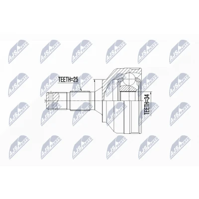 Afbeelding van Homokineet reparatie set, aandrijfas NTY NPZ PE 030