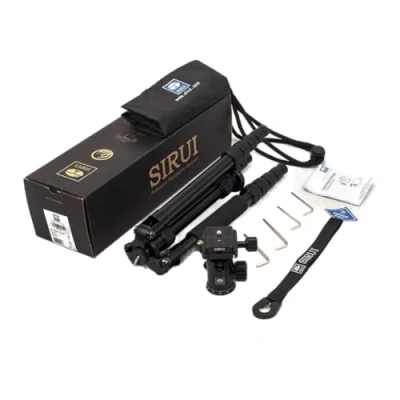 Afbeelding van SIRUI NT 1005X/E 10 Universal Traveler drie /monopod met E kop (aluminium, hoogte: 148,3 cm, gewicht: 1,44 kg, belastbaarheid: 8 kg) tas, zwart