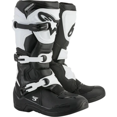Afbeelding van Alpinestars 2024 Tech 3 Crosslaarzen Zwart / Wit maat 45.5