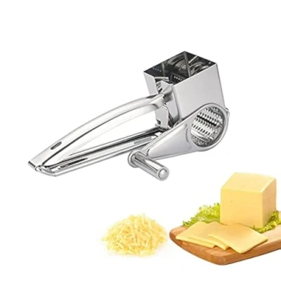 Afbeelding van Beowanzk Kaasrasp, roestvrij staal, handmatig fijnmaken van fruit, pasgeborenen, groenten, julienne, wortelen, appel, citrusvruchten, brood, rasp, machine voor professionele deur, multifunctioneel