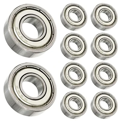 Afbeelding van 10 stuks 698 ZZ 8 x 19 6 mm ijzeren deksel afgedicht groefkogellager dunne ringlager lager staal machineonderdelen accessoires grootte: