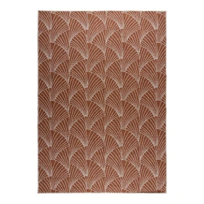 Afbeelding van Interieur05 Buitenkleed Deco roest/wit dubbelzijdig 240 x 340