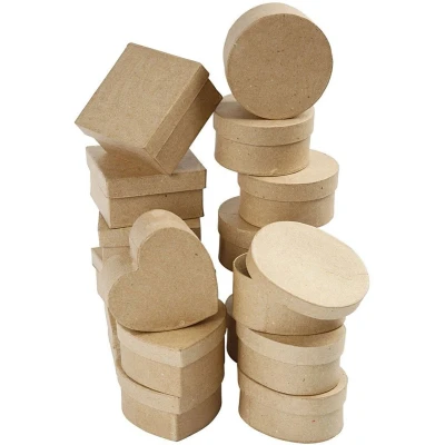 Afbeelding van Medium dozen, d: 10 12 cm, h: 5 4x7 stuks