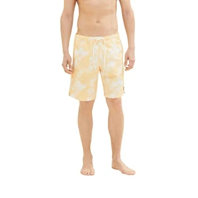Afbeelding van TOM TAILOR zwemshorts Uomini 1035051,31478 corn yellow leaf design,XXL