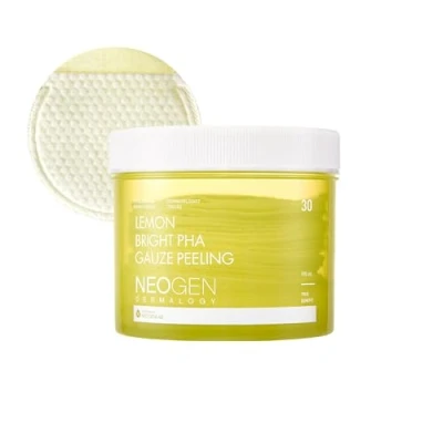 Afbeelding van DERMALOGY door Neogen LAB LEMONG PHA GAUZE PEELING 30 Counts Citroen Bright 190ml (30 Pads) Bio Peel