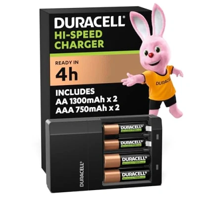 Afbeelding van Duracell Charger Cef14 incl. 2xAA1300 + 2xAAA750